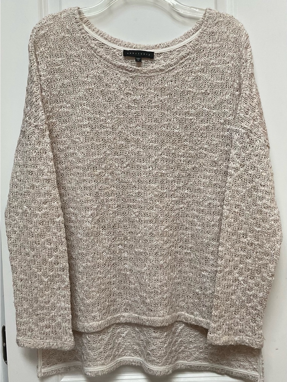 Sanctuary Textured Knit Crew Neck Sweater